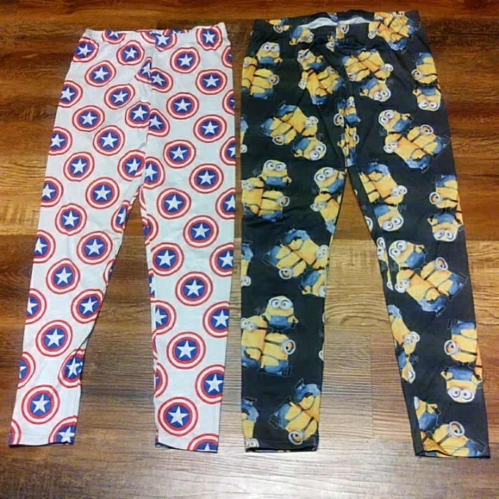 Marvel Comics and Minions Pajama Pants